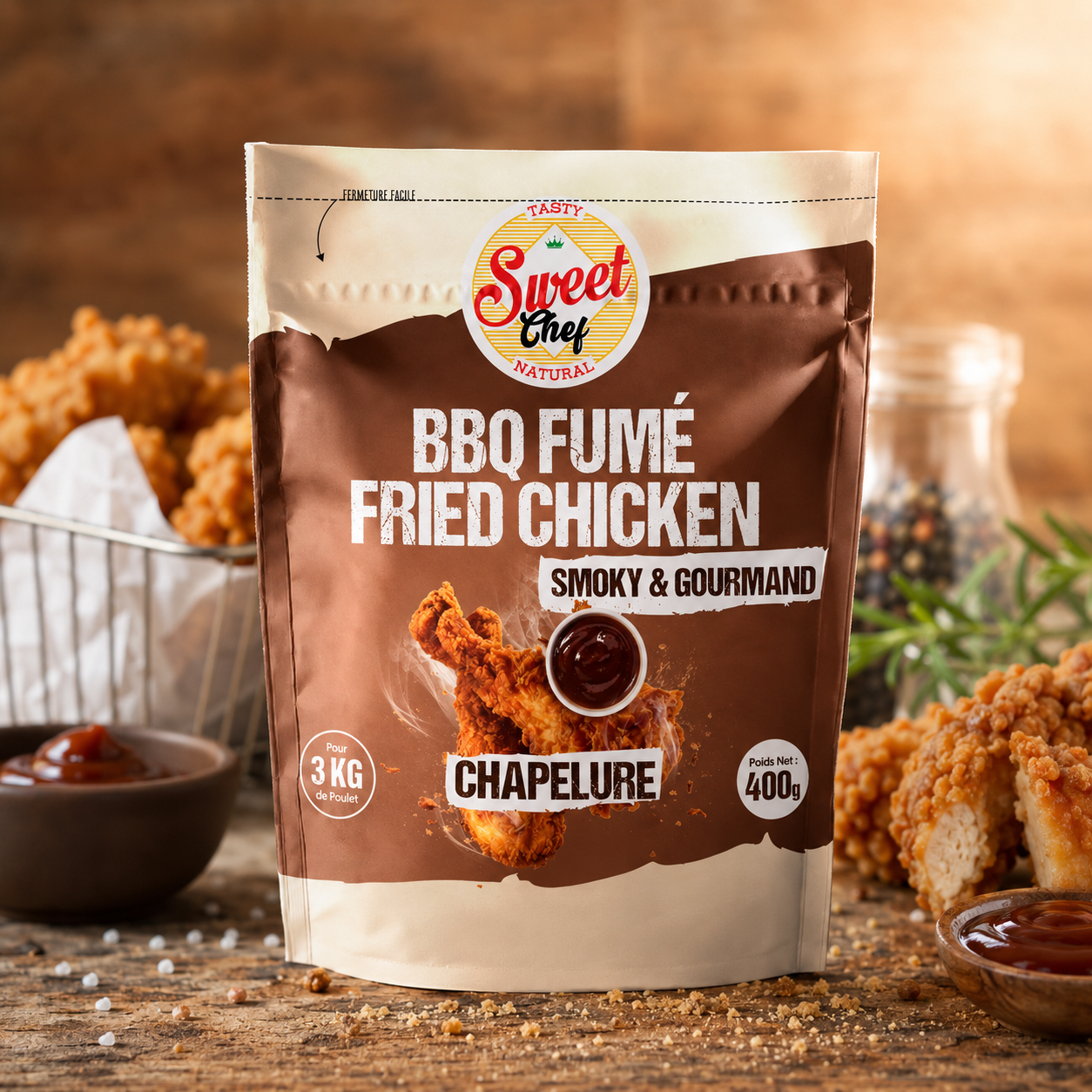 BBQ Fumé Fried Chicken