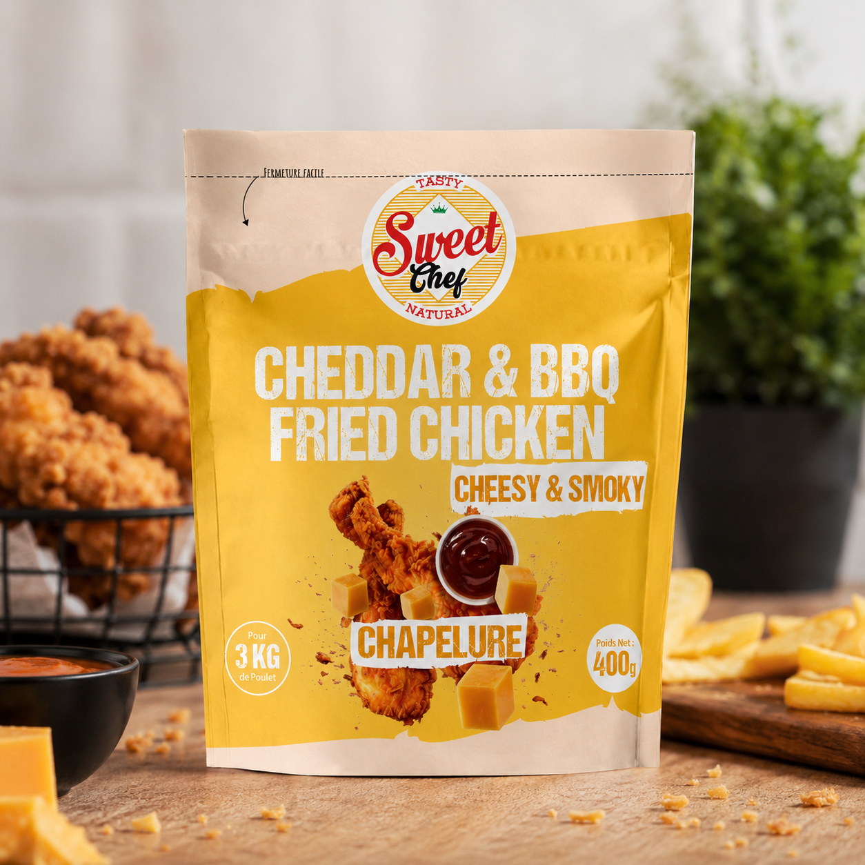 Cheddar & BBQ Fried Chicken
