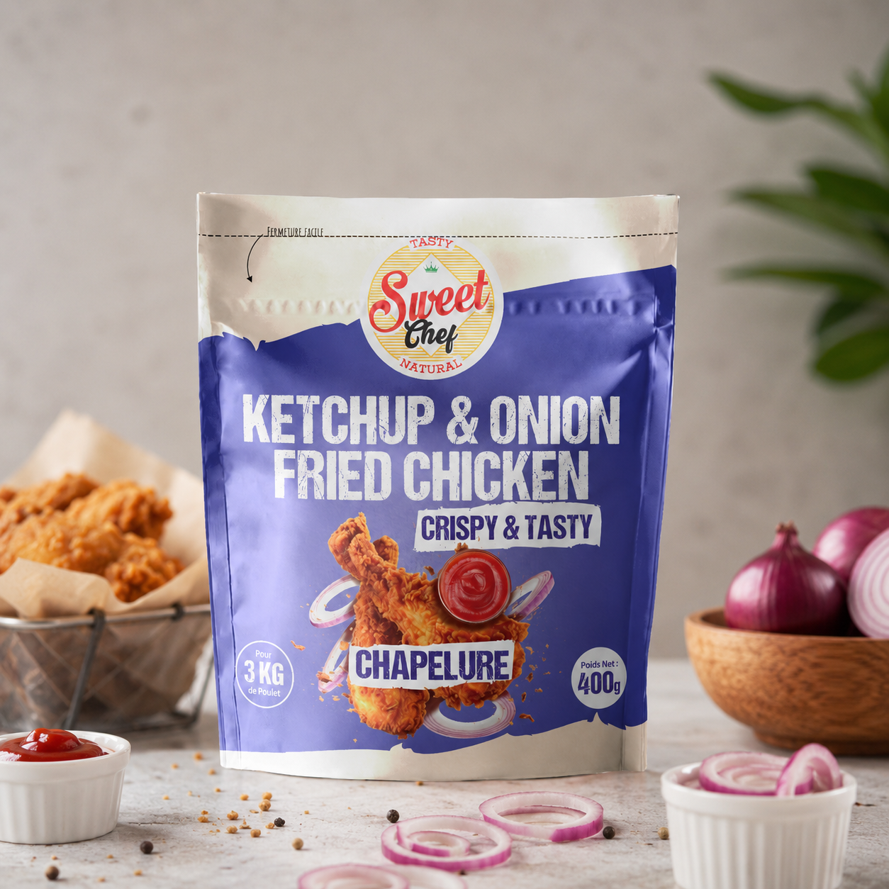 Ketchup & Oignon Fried Chicken