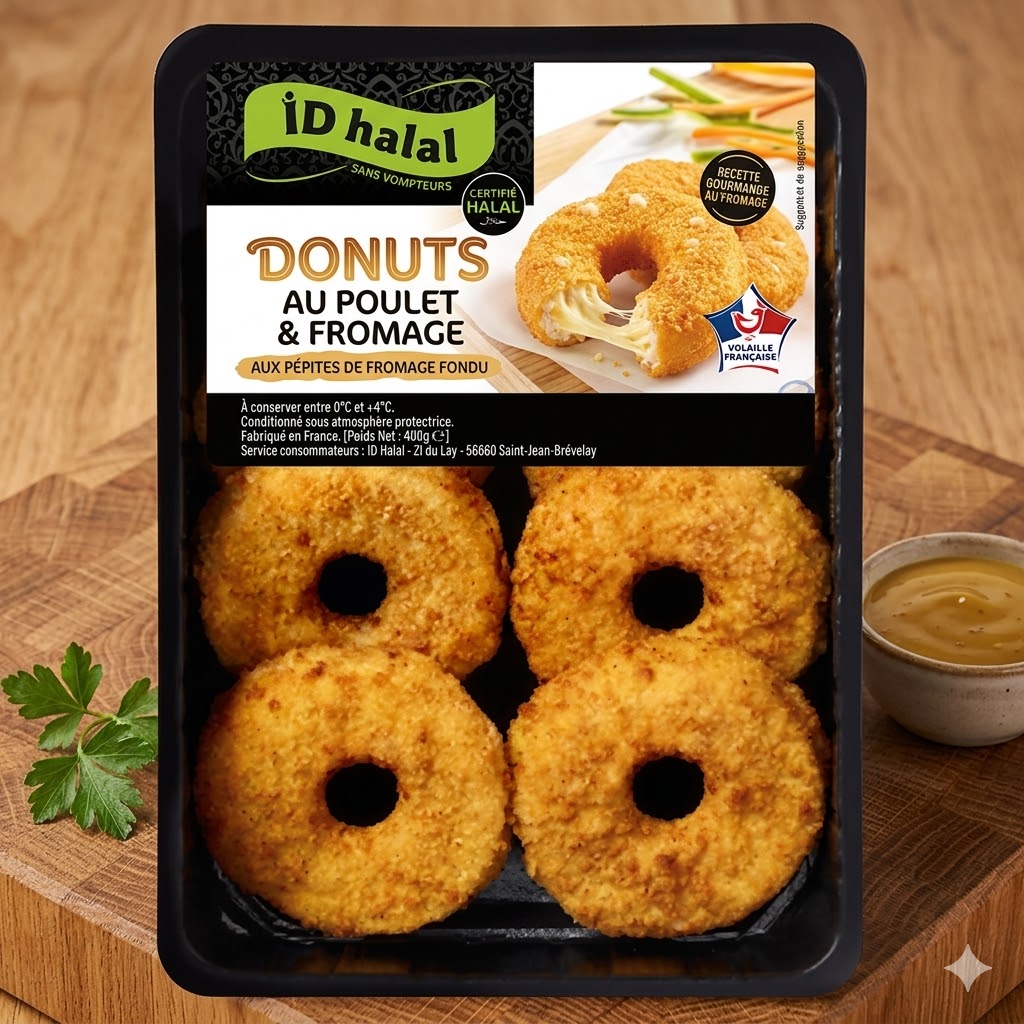 Donuts au poulet pané et fromage