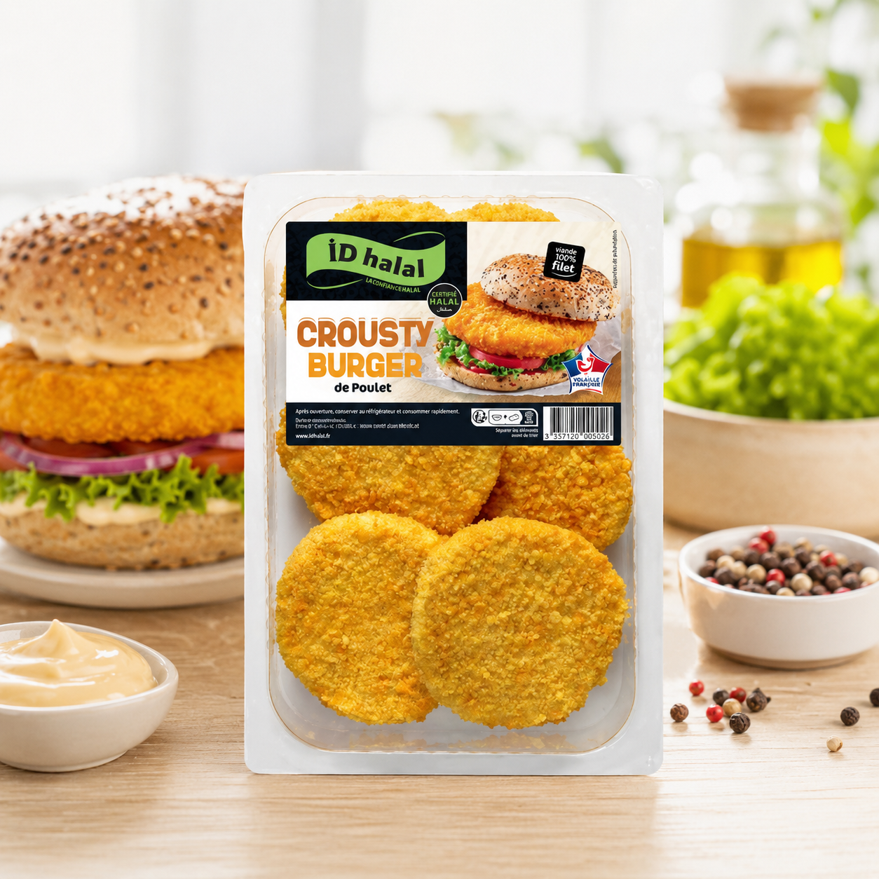 Krusty Burger de poulet